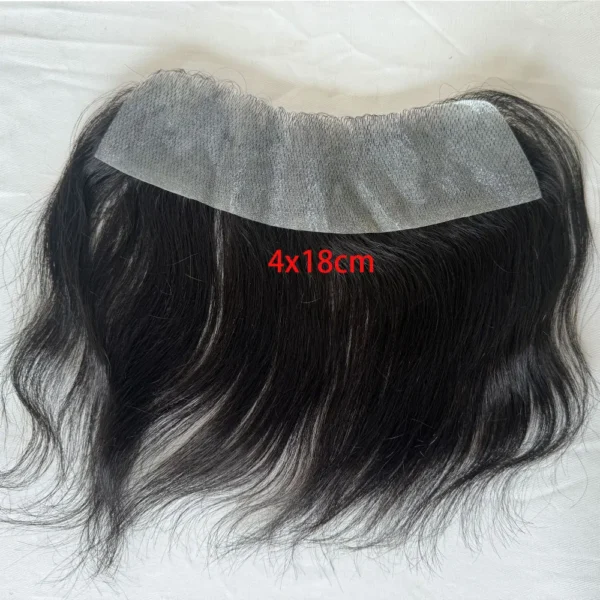 D Style 6-Inch Men's Toupee PU Skin V Loop Hair Replacement System - Image 6