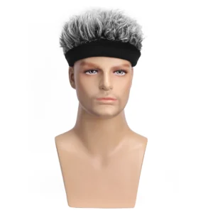 Men's Novel Synthetic Wig with Pointed Head Hat Wig