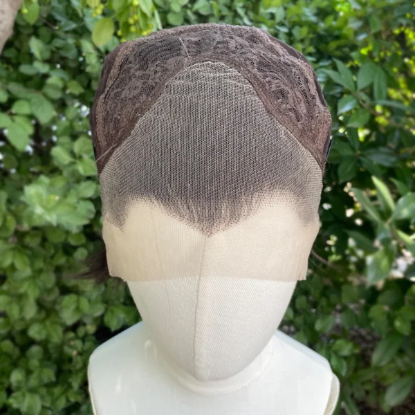 Widow's Peak Short Bob Synthetic Lace Front Wigs for Men - Image 6