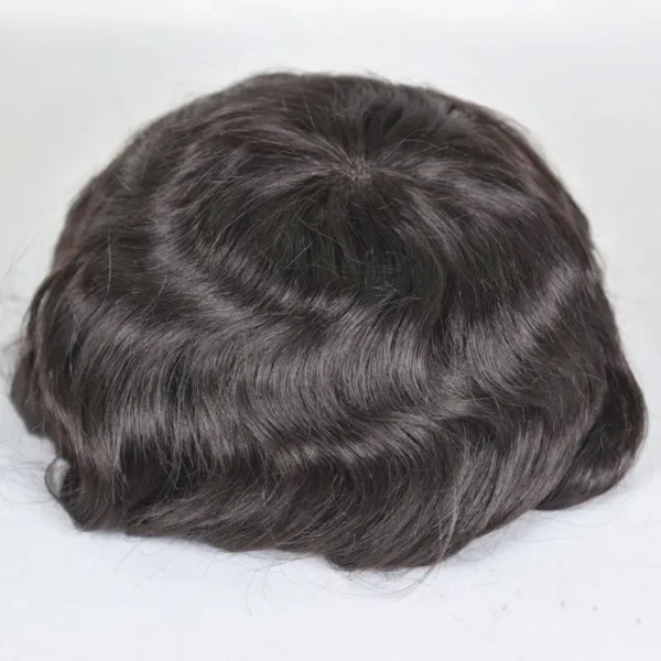 Wigs for Men: 9x7 OCT Lace Toupee with PU, European Hair - Image 6